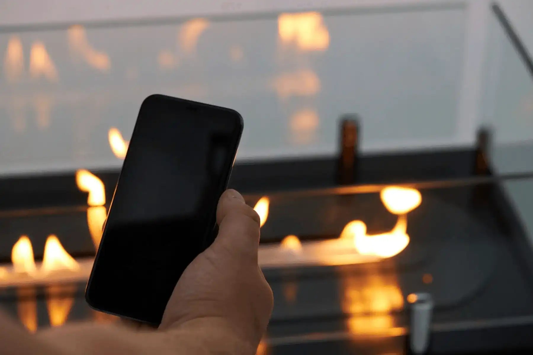 1-seitig Bio-Ethanol Einbaukamin Wandkamin Panoramakamin - HomeDesign Knaus