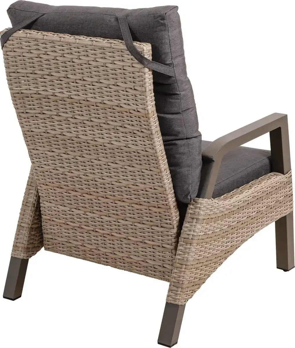 2 er Set Loungestuhl Gartensessel Gartenstuhl Treviso Mountain Rückenlehne verstellbar - HomeDesign Knaus