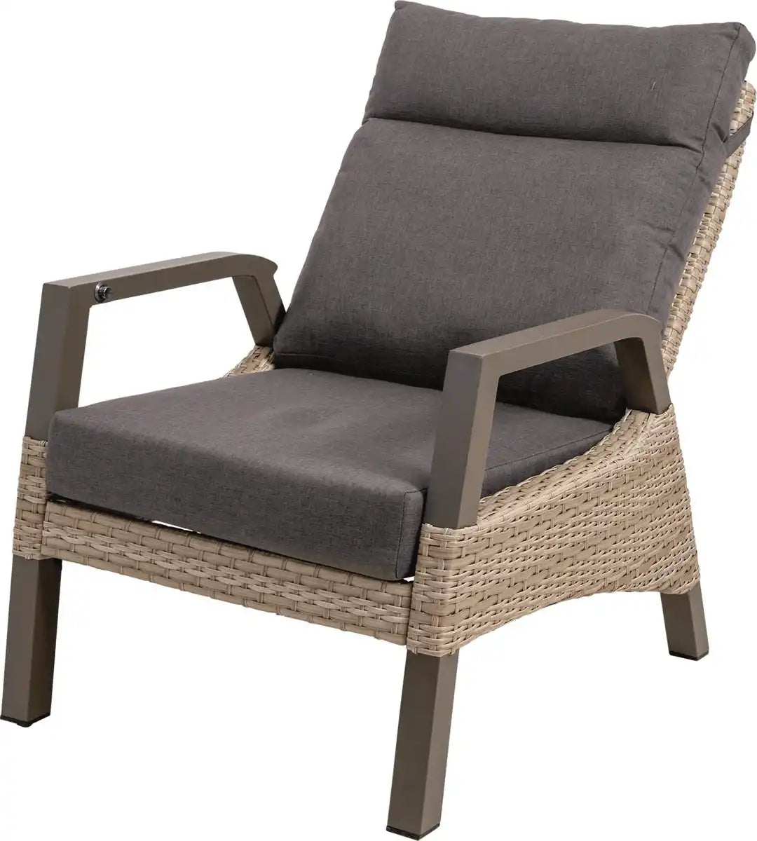 2 er Set Loungestuhl Gartensessel Gartenstuhl Treviso Mountain Rückenlehne verstellbar - HomeDesign Knaus