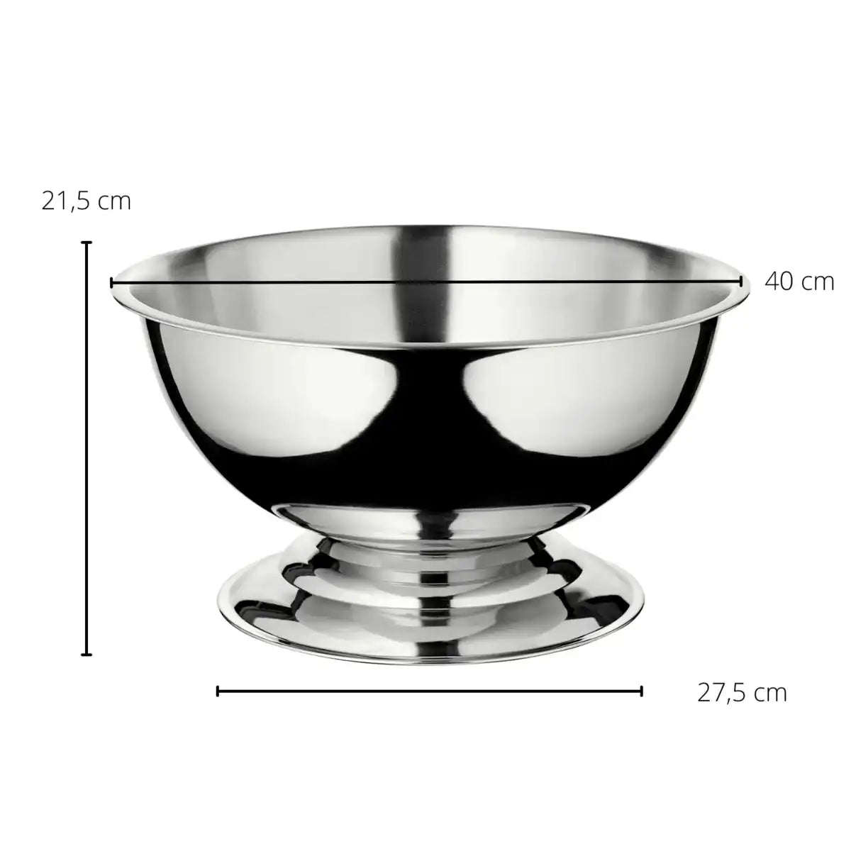 2er Set Champagner Weinkühler poliert Cara 40 cm - HomeDesign Knaus