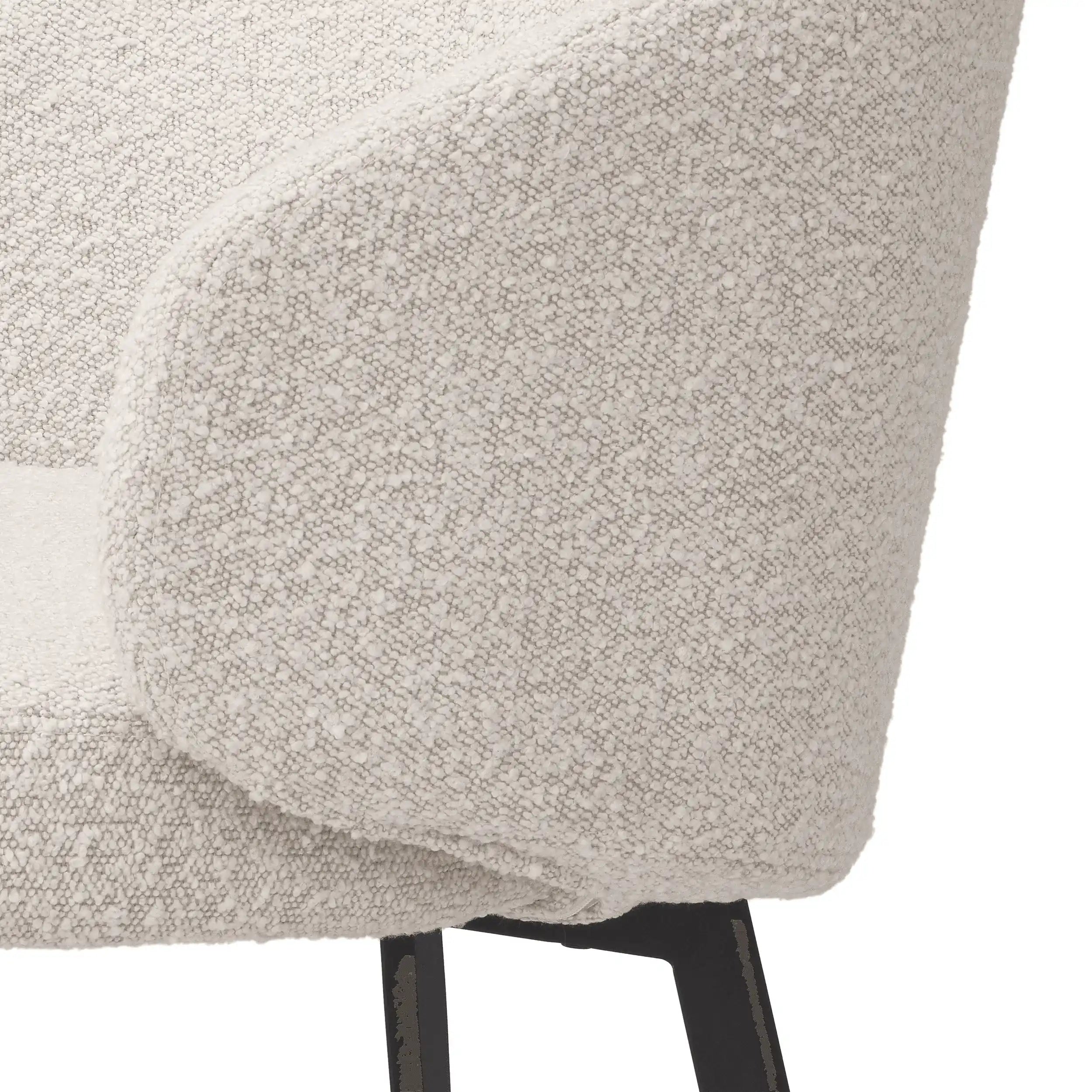 2er Set Designer Essizimmerstühle Sessel Beine mit schwarzem Finish - HomeDesign Knaus