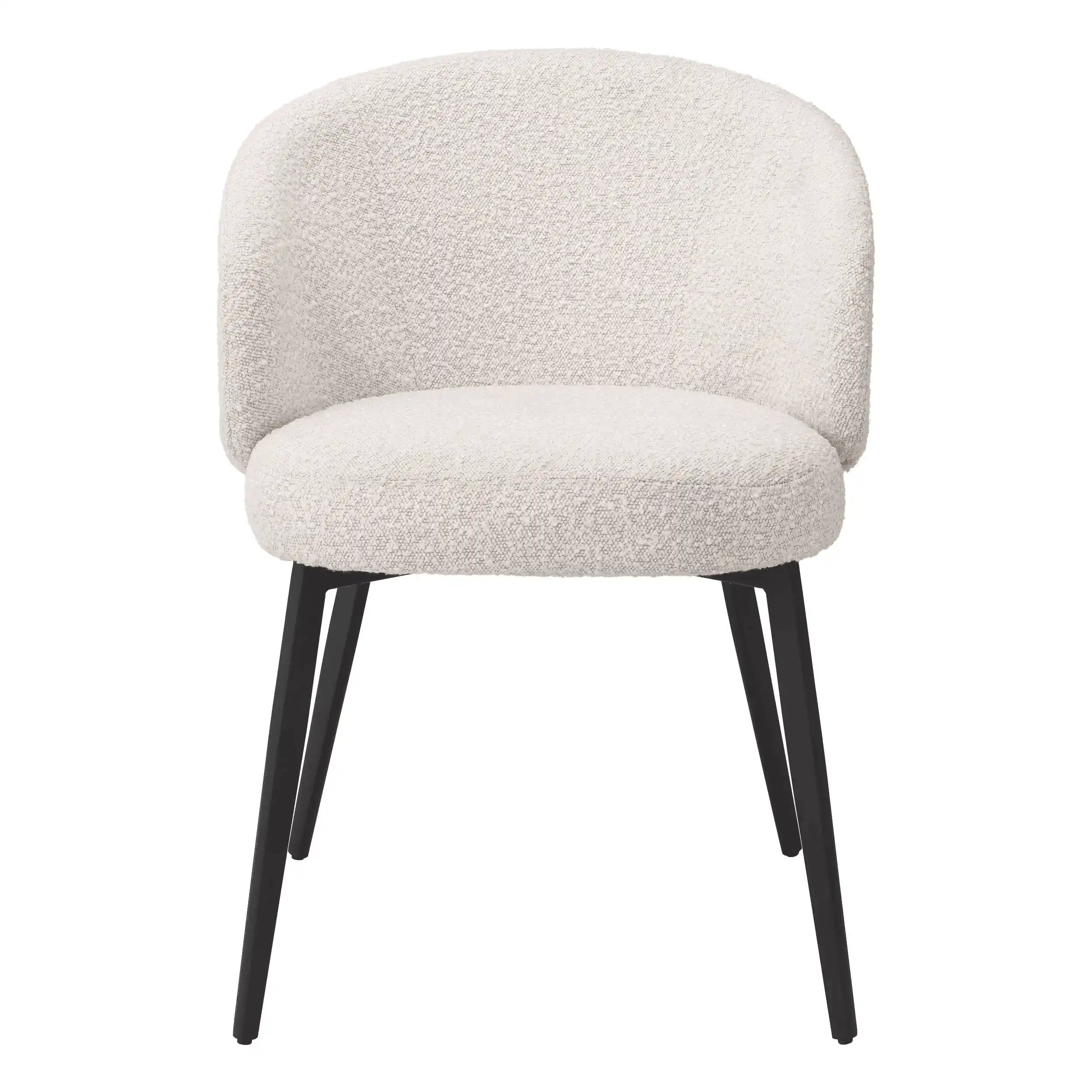 2er Set Designer Essizimmerstühle Sessel Beine mit schwarzem Finish - HomeDesign Knaus