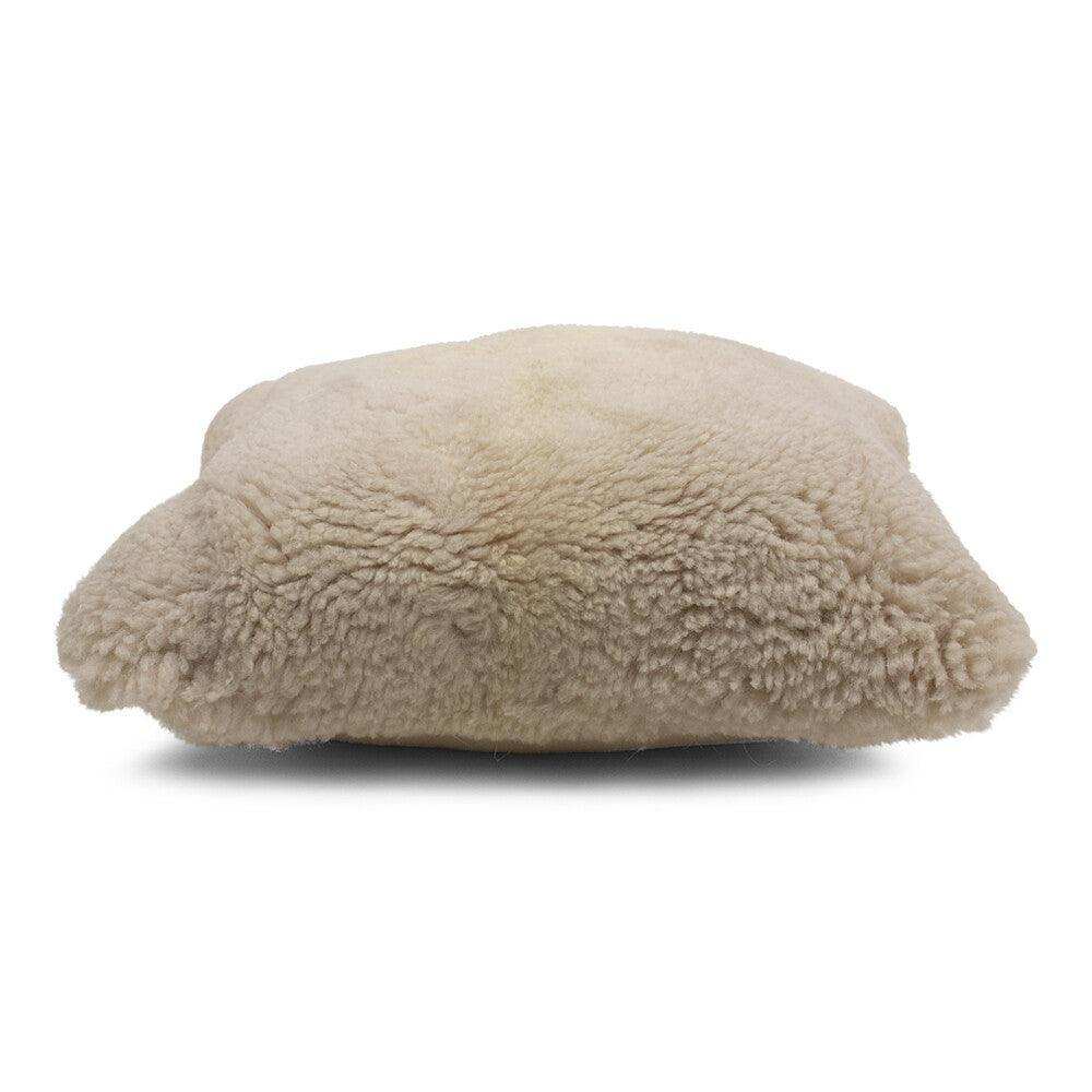 2er Set Echtfell Kissen Neuseeland Schaf Fell natur 40x40cm - HomeDesign Knaus