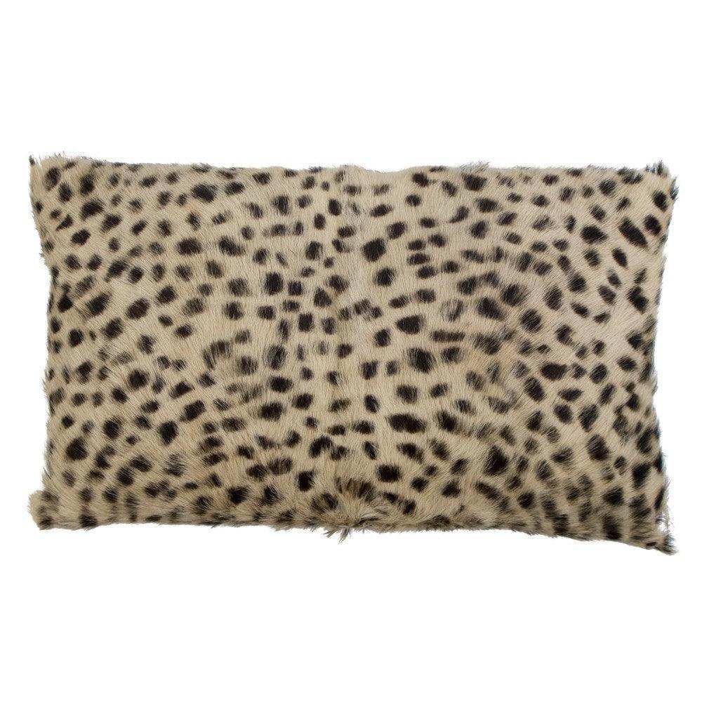 2er Set Echtfell Kissen Ziege Gepard 30x50cm - HomeDesign Knaus