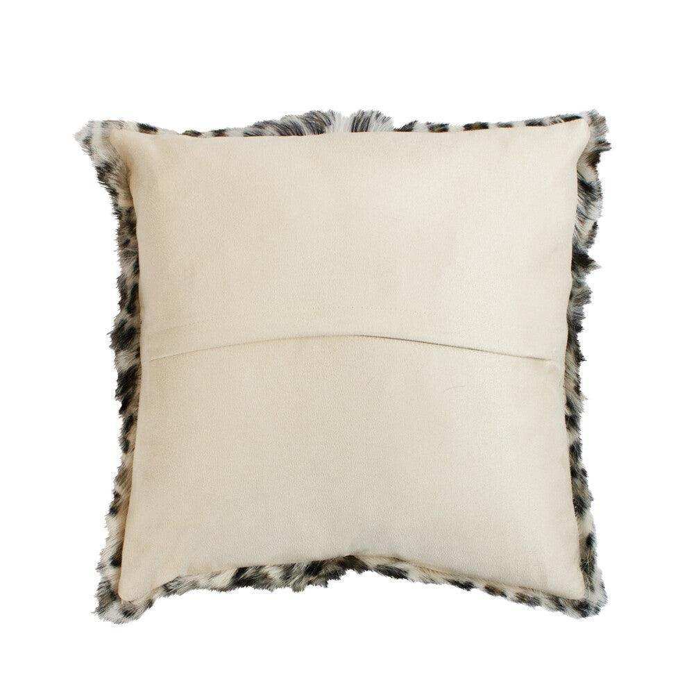 2er Set Echtfell Kissen Ziege Leopard braun 40x40cm - HomeDesign Knaus