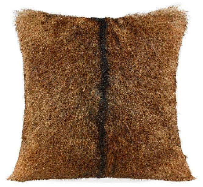 2er Set Echtfell Kissen Ziege natur 40x40cm - HomeDesign Knaus