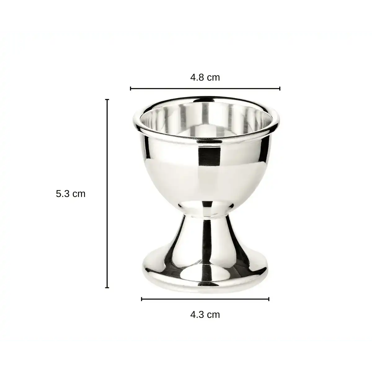 2er-Set Eierbecher Classo klassische schwerversilbert Handgemacht - HomeDesign Knaus