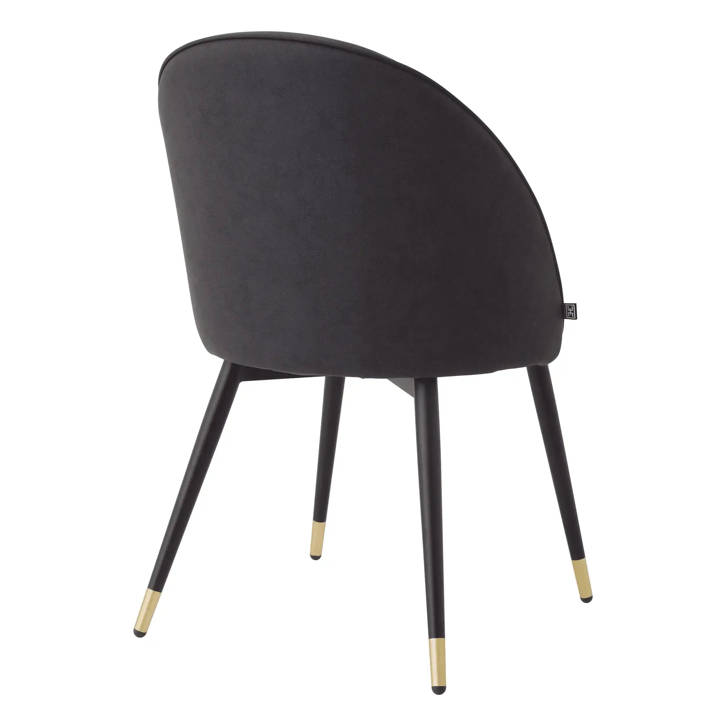 2er Set Esszimmerstuhl Kunstleder Messing-Finish Stuhl - HomeDesign Knaus