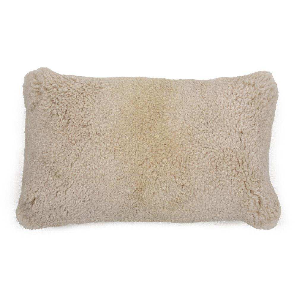 2er Set Fell Echtfell Kissen Neuseeland Zierkissen Schaf 30x50cm - HomeDesign Knaus