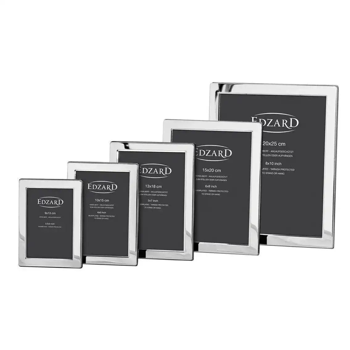 2er Set Fotorahmen Salerno für edel versilbert anlaufgeschützt - HomeDesign Knaus