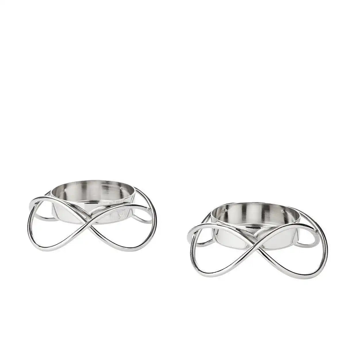2er Set Kerzenhalter Bastia Edelstahl hochglanz - HomeDesign Knaus