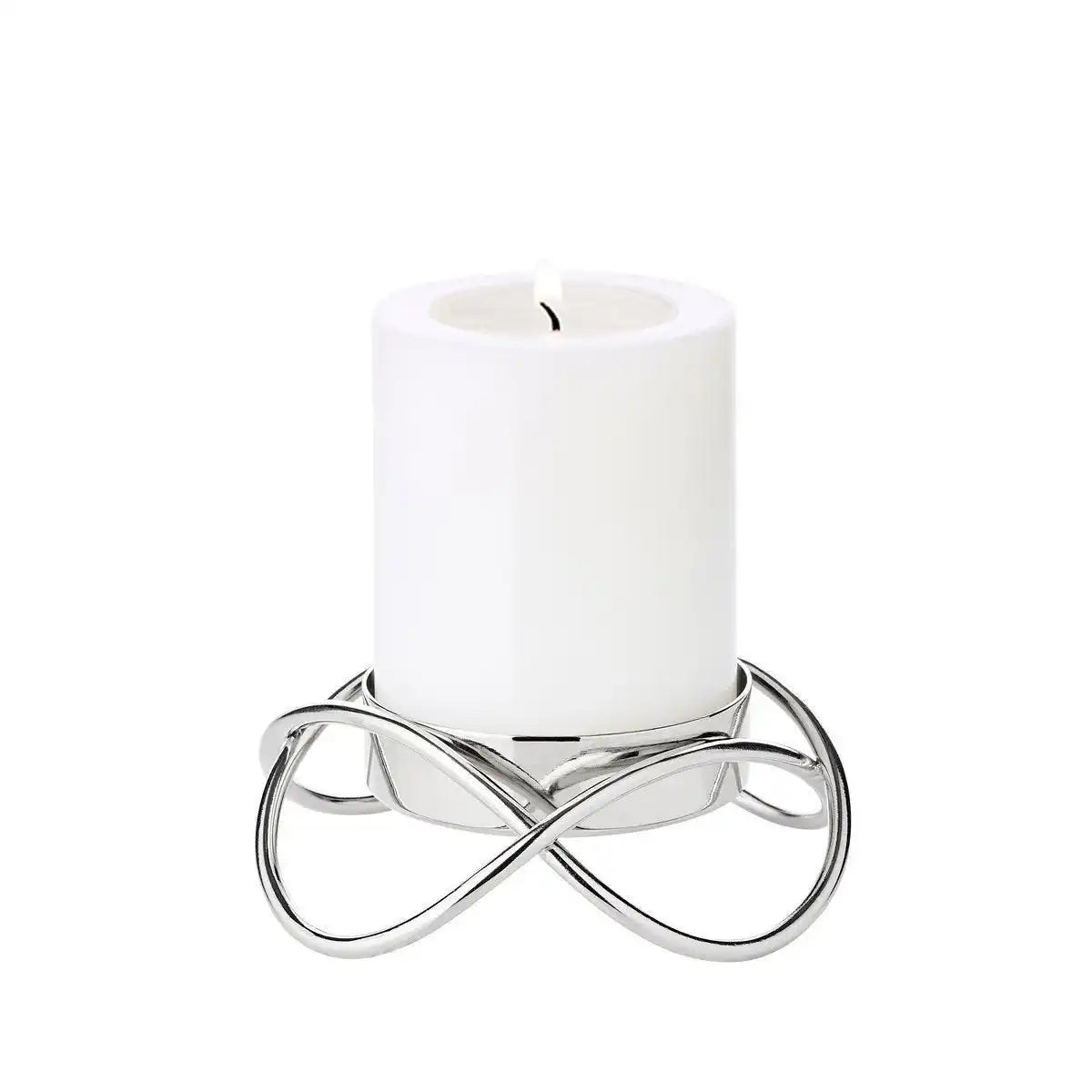 2er Set Kerzenhalter Bastia Edelstahl hochglanz - HomeDesign Knaus