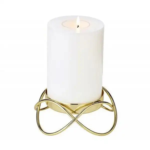 2er Set Kerzenhalter Bastia in gold H 4,5 cm - HomeDesign Knaus