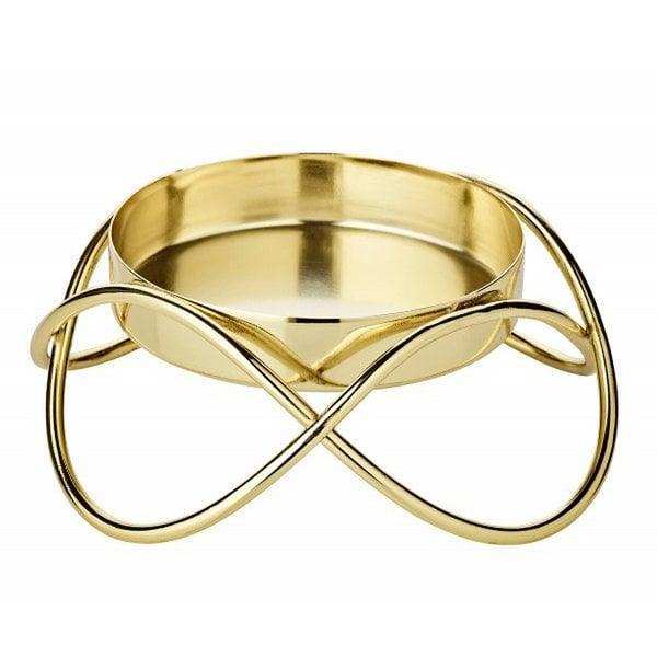 2er Set Kerzenhalter Bastia in gold H 4,5 cm - HomeDesign Knaus