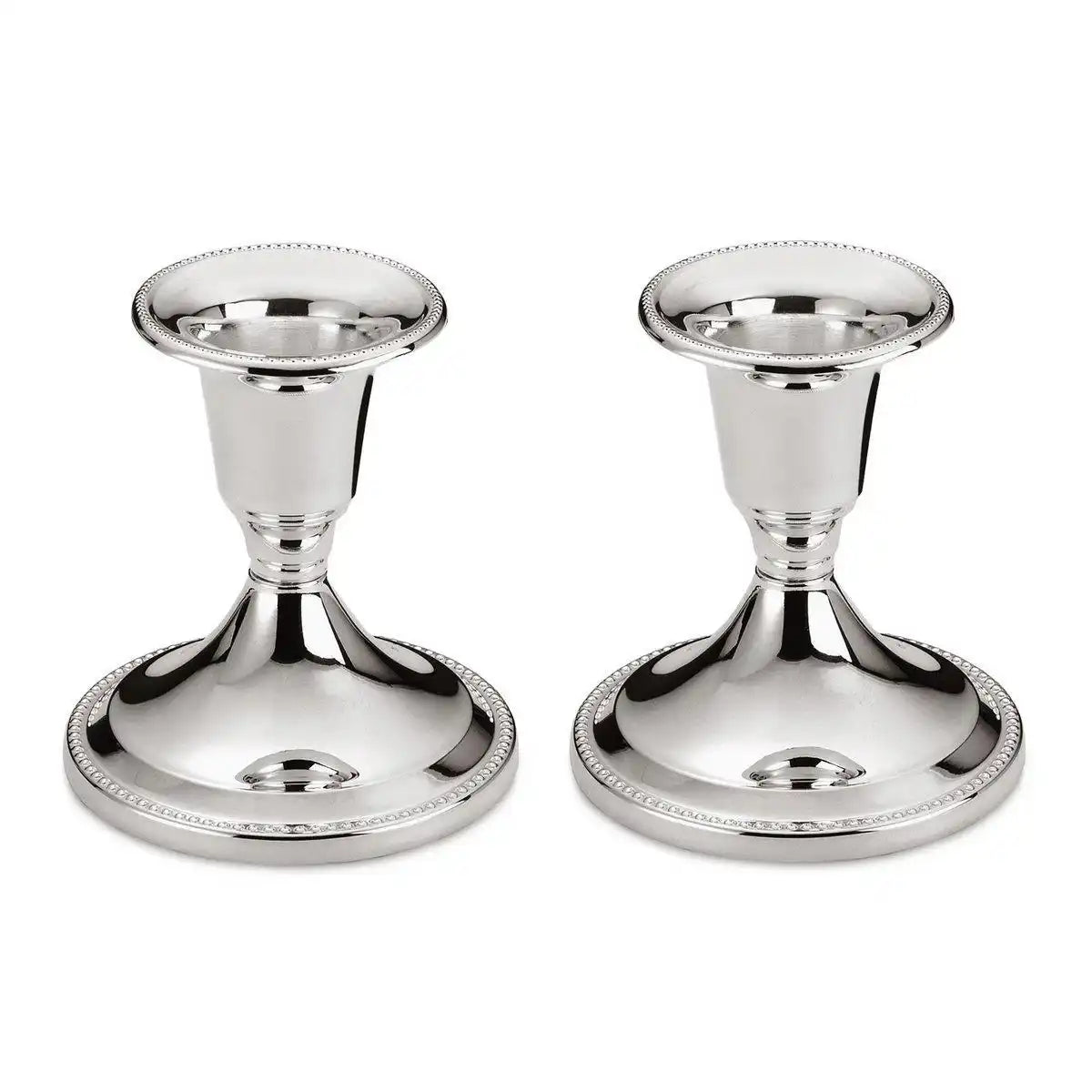 2er Set Kerzenleuchter Perle edel versilbert anlaufgeschützt - HomeDesign Knaus