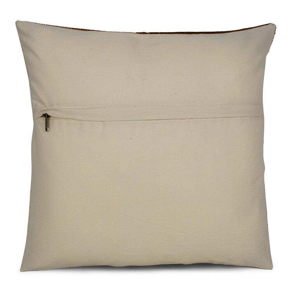 2er Set Kuhfell Echtes Fell Kissen Kuh grau 45x45cm - HomeDesign Knaus