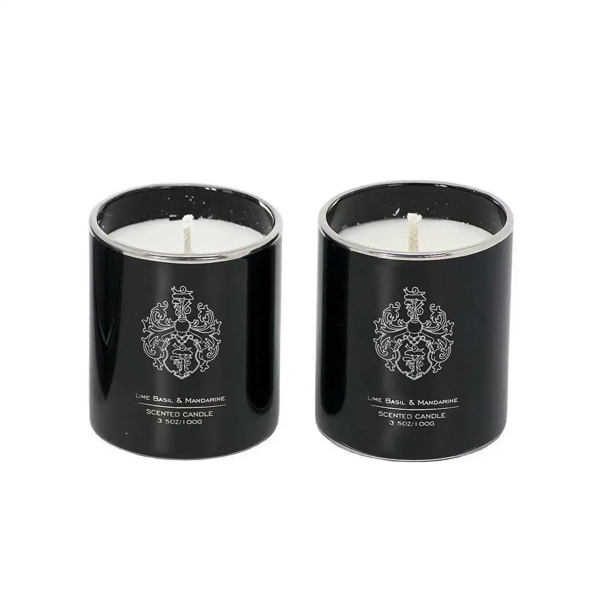 2er Set Lime Vegane Duftkerze Limette Basilikum & Mandarine - HomeDesign Knaus