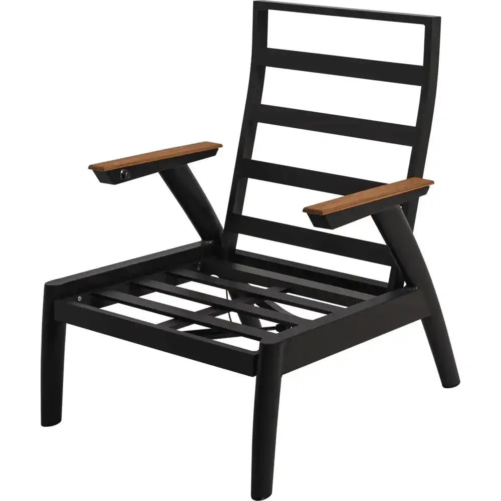 2er Set Loungessel Florence Alu Gartensessel Rückenlehne verstellbar - HomeDesign Knaus