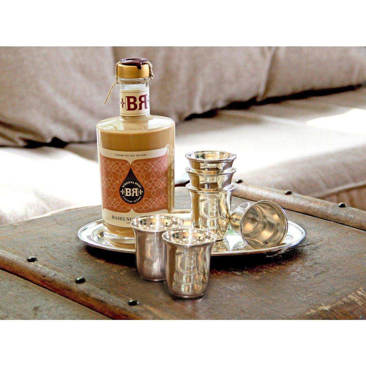 2er-Set Schnapsbecher Cuno schwerversilbert Schnapsglas - HomeDesign Knaus