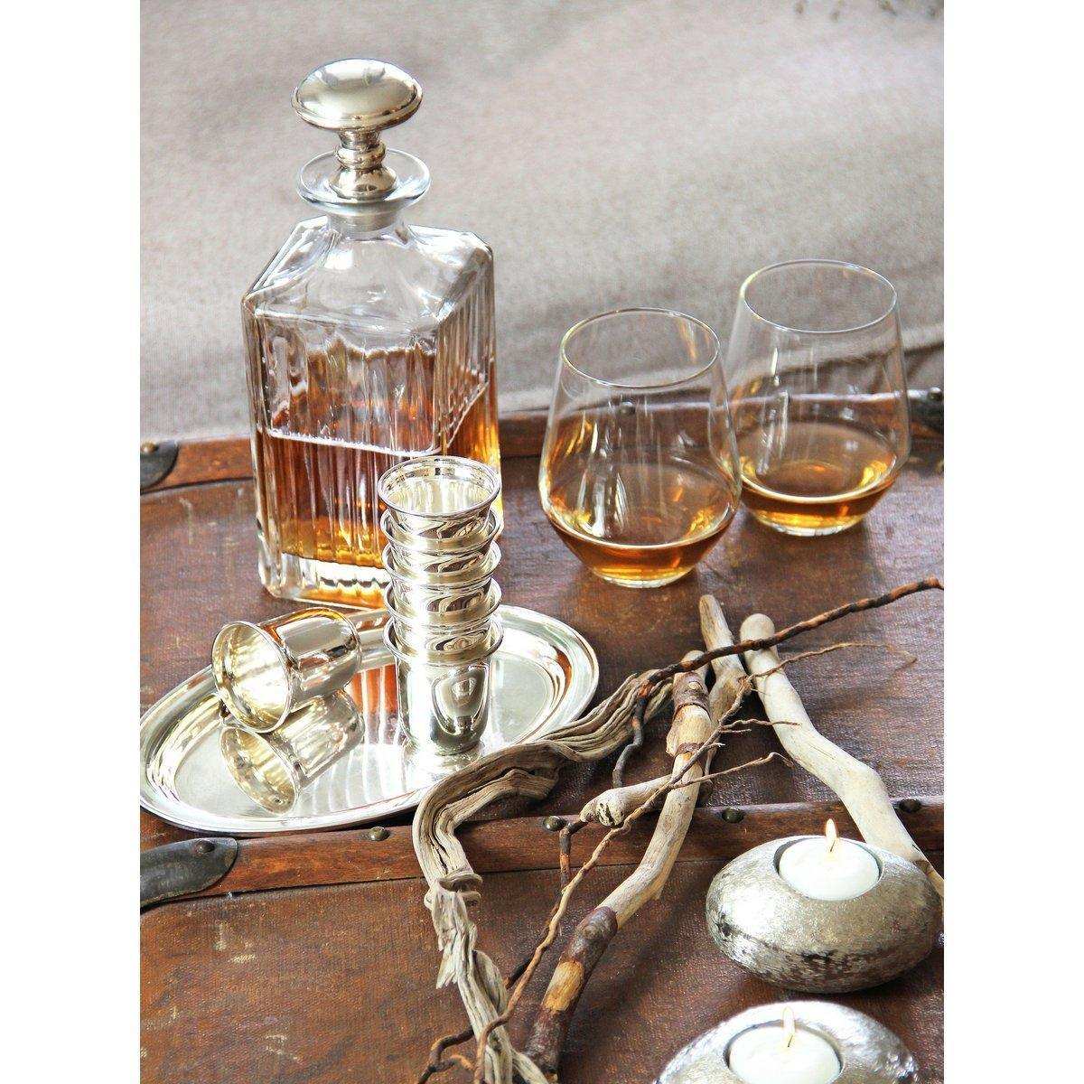 2er-Set Schnapsbecher Cuno schwerversilbert Schnapsglas - HomeDesign Knaus