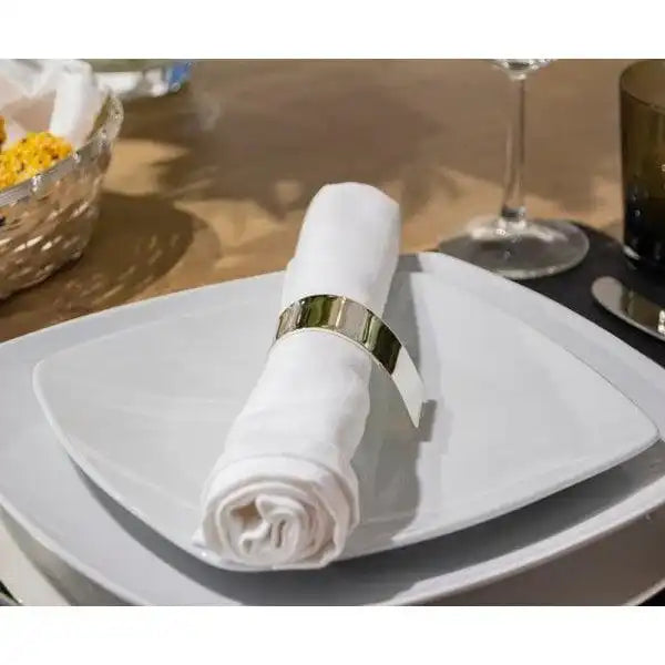 2er Set Serviettenringe Volute edel versilbert - HomeDesign Knaus