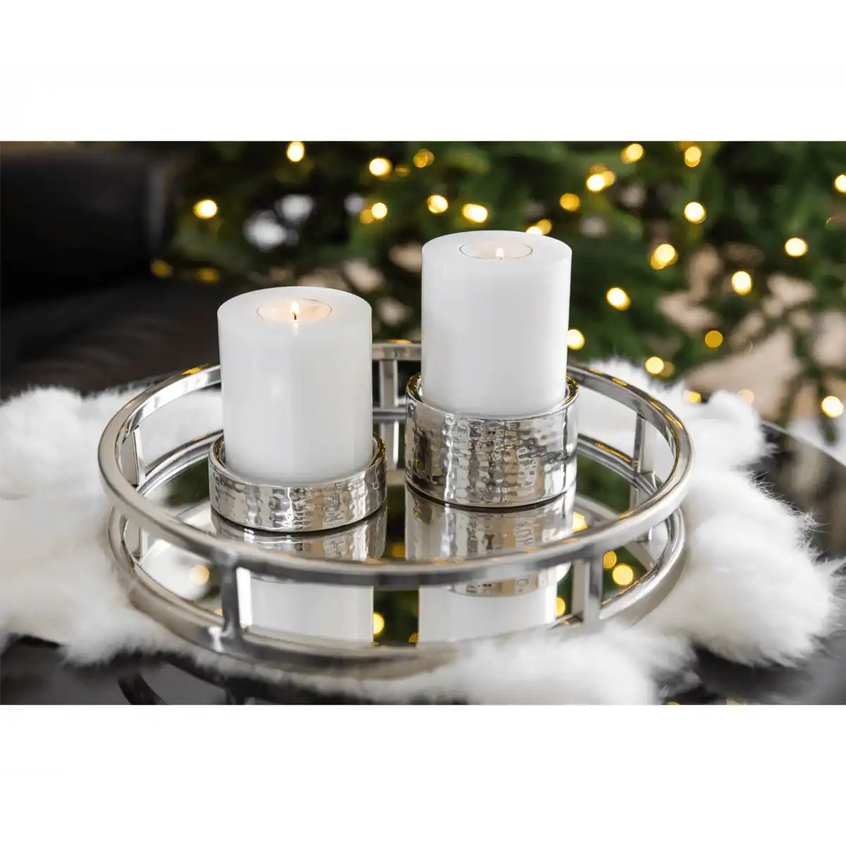 2er Set Teelichthalter Luca Kerzenständer - HomeDesign Knaus