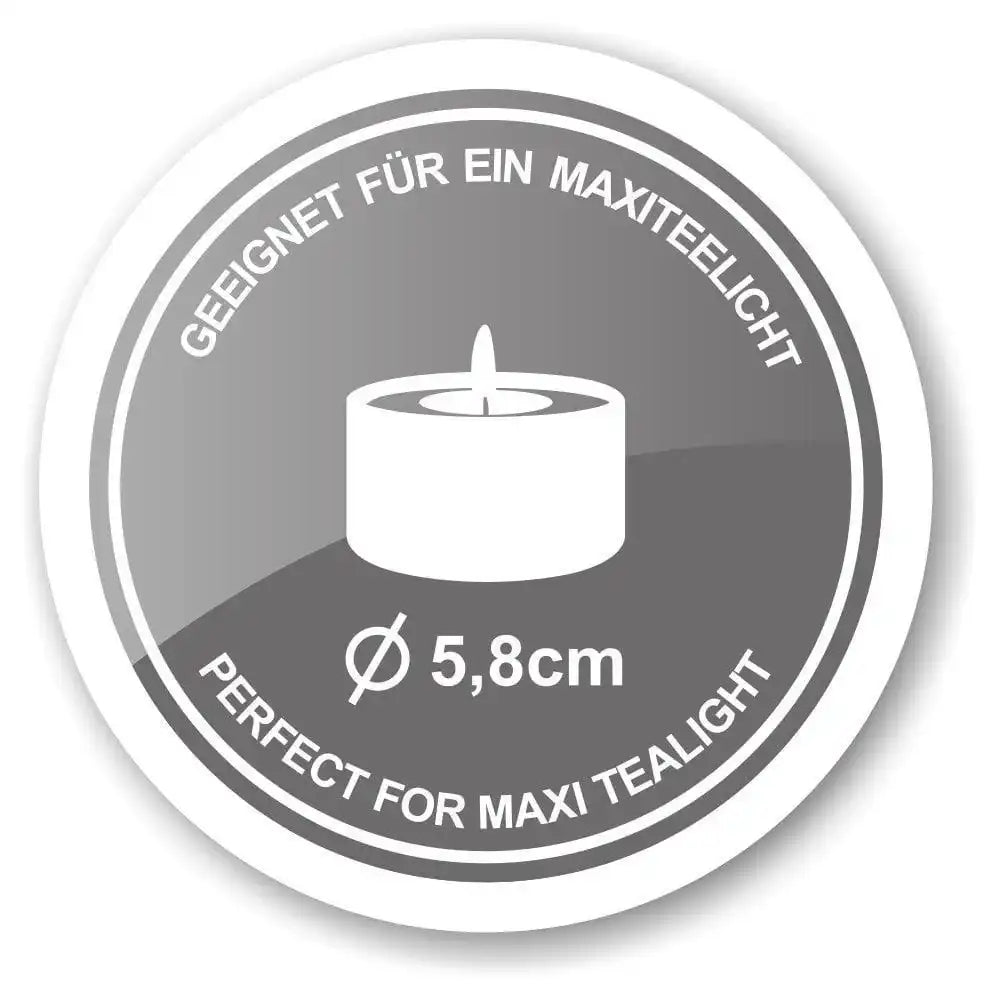 2er Set Windlicht Marla Kerzenständer mundgeblasenes Glas 11 cm - HomeDesign Knaus
