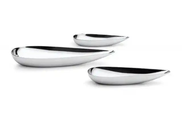 3er-Set Schalen Naschschalen Edelstahl poliert - HomeDesign Knaus