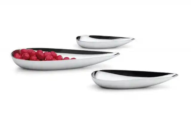 3er-Set Schalen Naschschalen Edelstahl poliert - HomeDesign Knaus