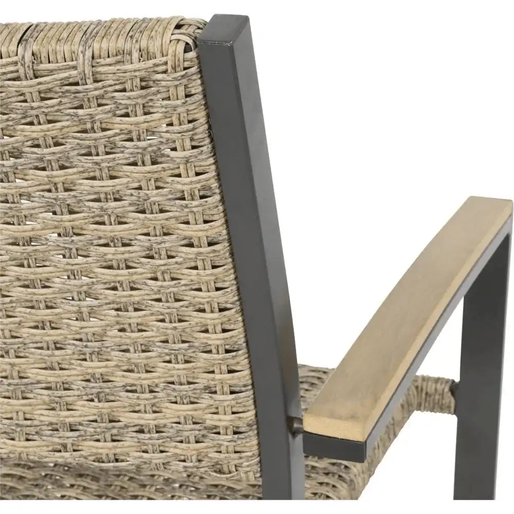 4er Set Alu Rattan Gartenstuhl Stapelstuhl Arezzo Geflecht - HomeDesign Knaus