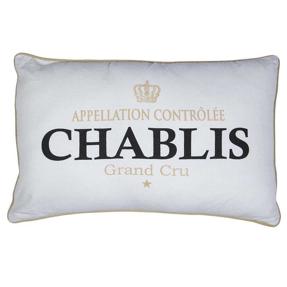 4er Set Baumwolle Kissen wein chablis weiss 40x60cm - HomeDesign Knaus