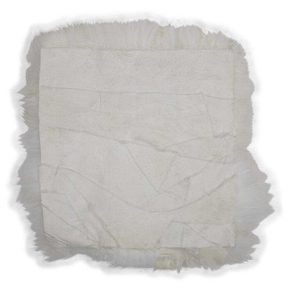 4er Set Echtes Fell Sitzkissen Neuseeland Schaf weiß 40x40cm - HomeDesign Knaus