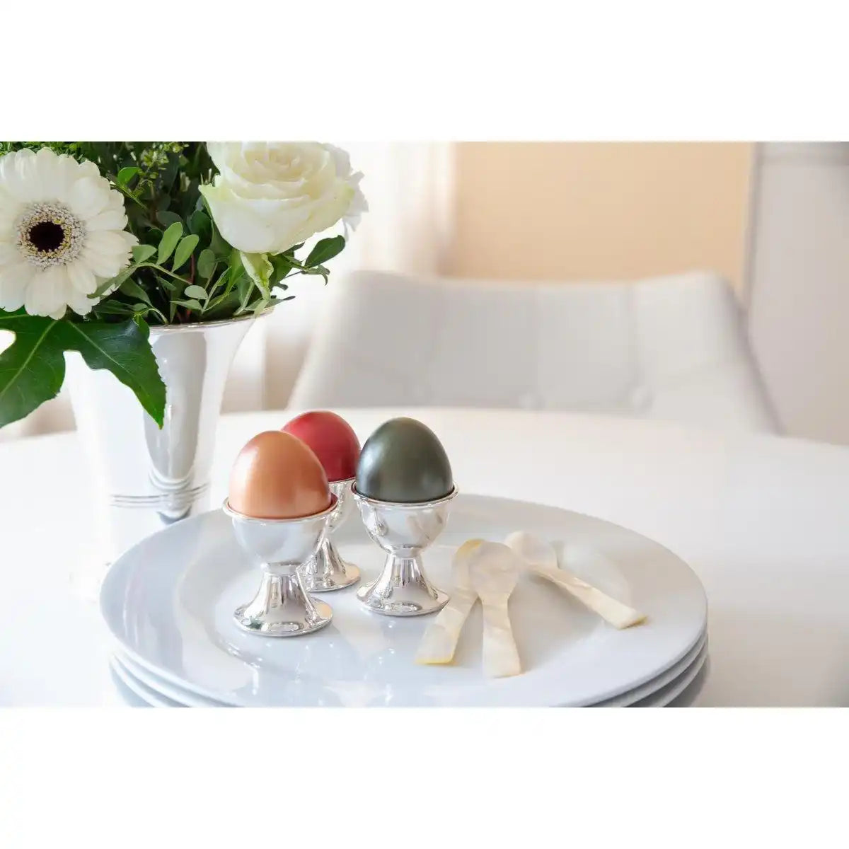 4er Set Eierbecher hochpoliert Classo H 5 cm - HomeDesign Knaus