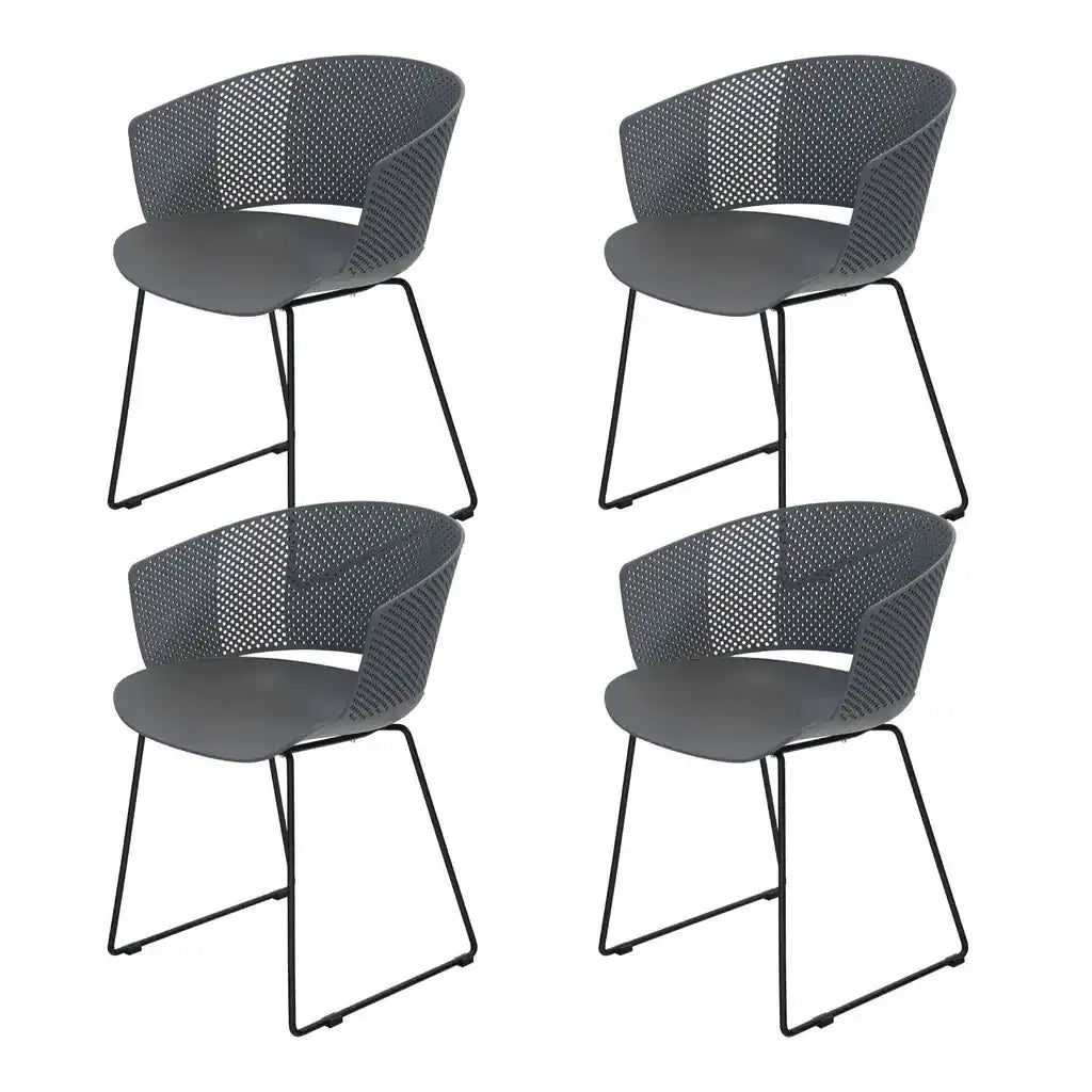 4er Set Gartenstuhl Gartensessel Noville - HomeDesign Knaus