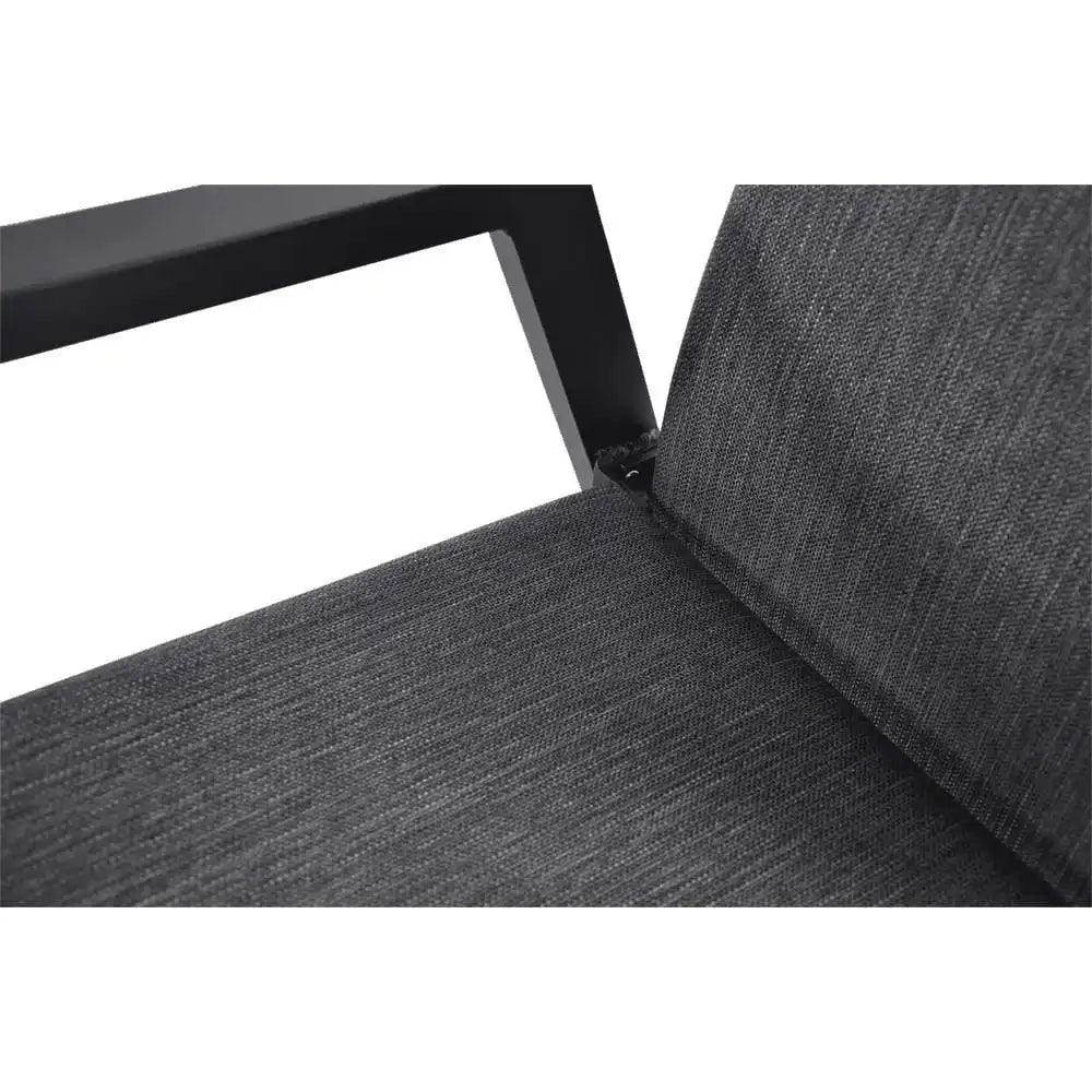 4er Set Gartenstuhl Hochlehner Flare Negro Rückenlehne verstellbar - HomeDesign Knaus