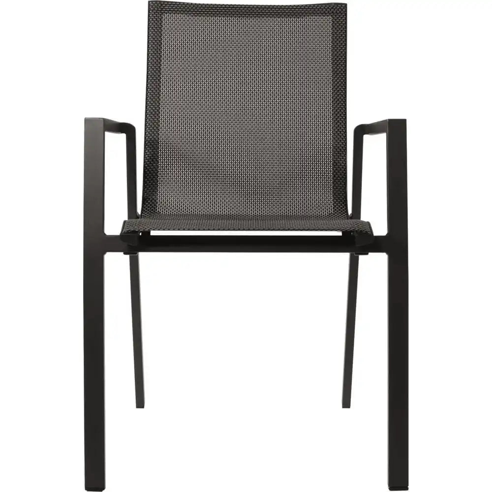 4er Set Gartenstuhl Stapelstuhl Tarragona Negro - HomeDesign Knaus