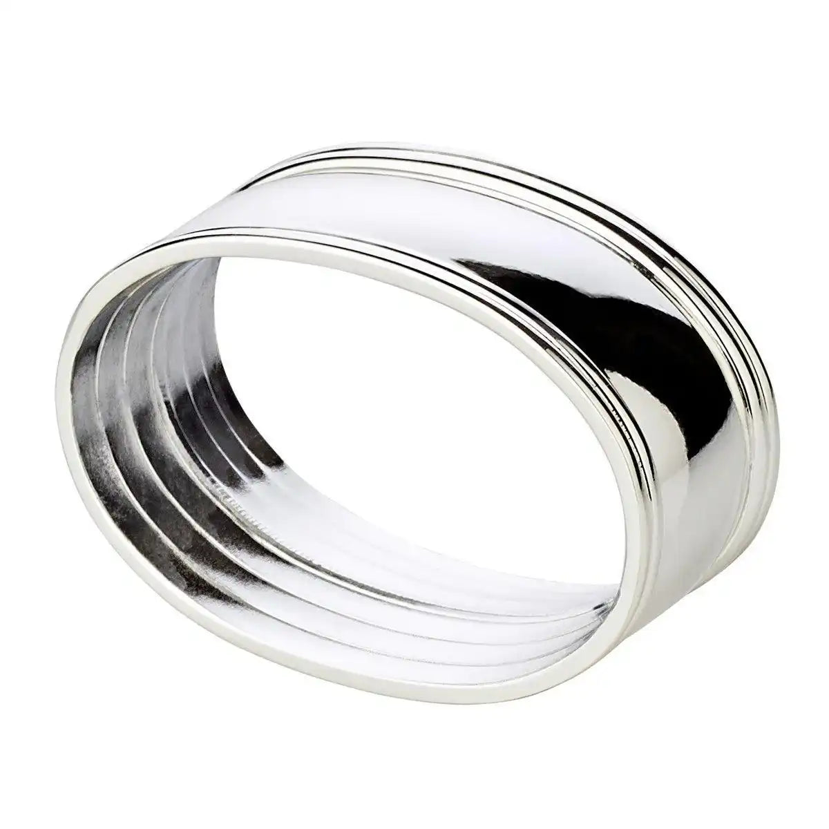 4er Set Serviettenring Faden edel versilber - HomeDesign Knaus