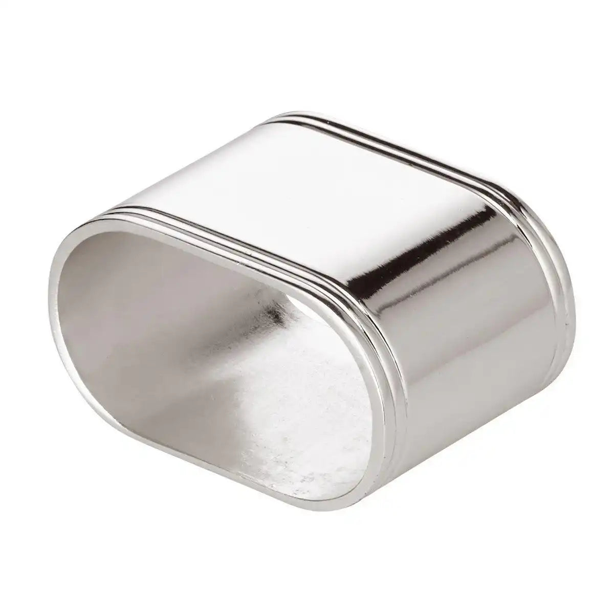 4er Set Serviettenringe Faden oval edel versilbert - HomeDesign Knaus