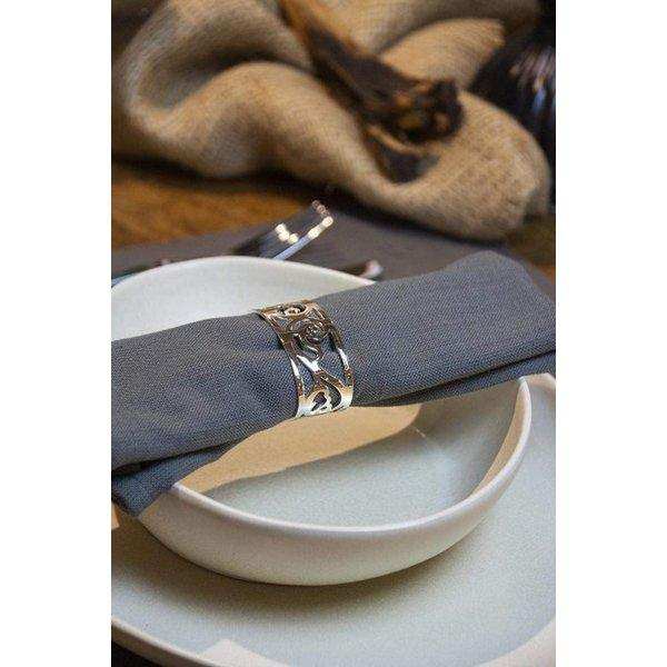 4er Set Serviettenringe Vita edel versilbert - HomeDesign Knaus