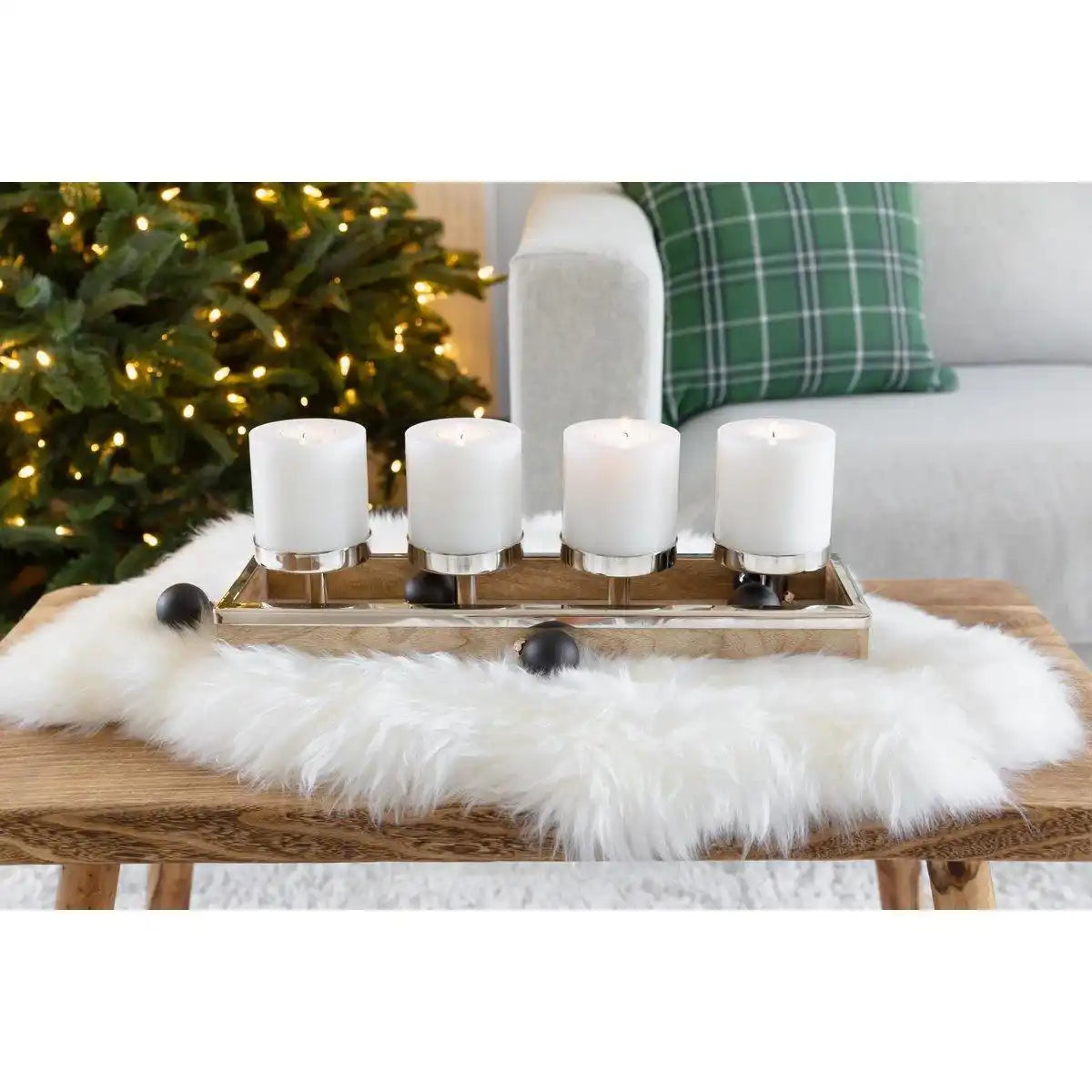 4er Set Teelichthalter Dauerkerze Cornelius Durchmesser 6 cm - HomeDesign Knaus