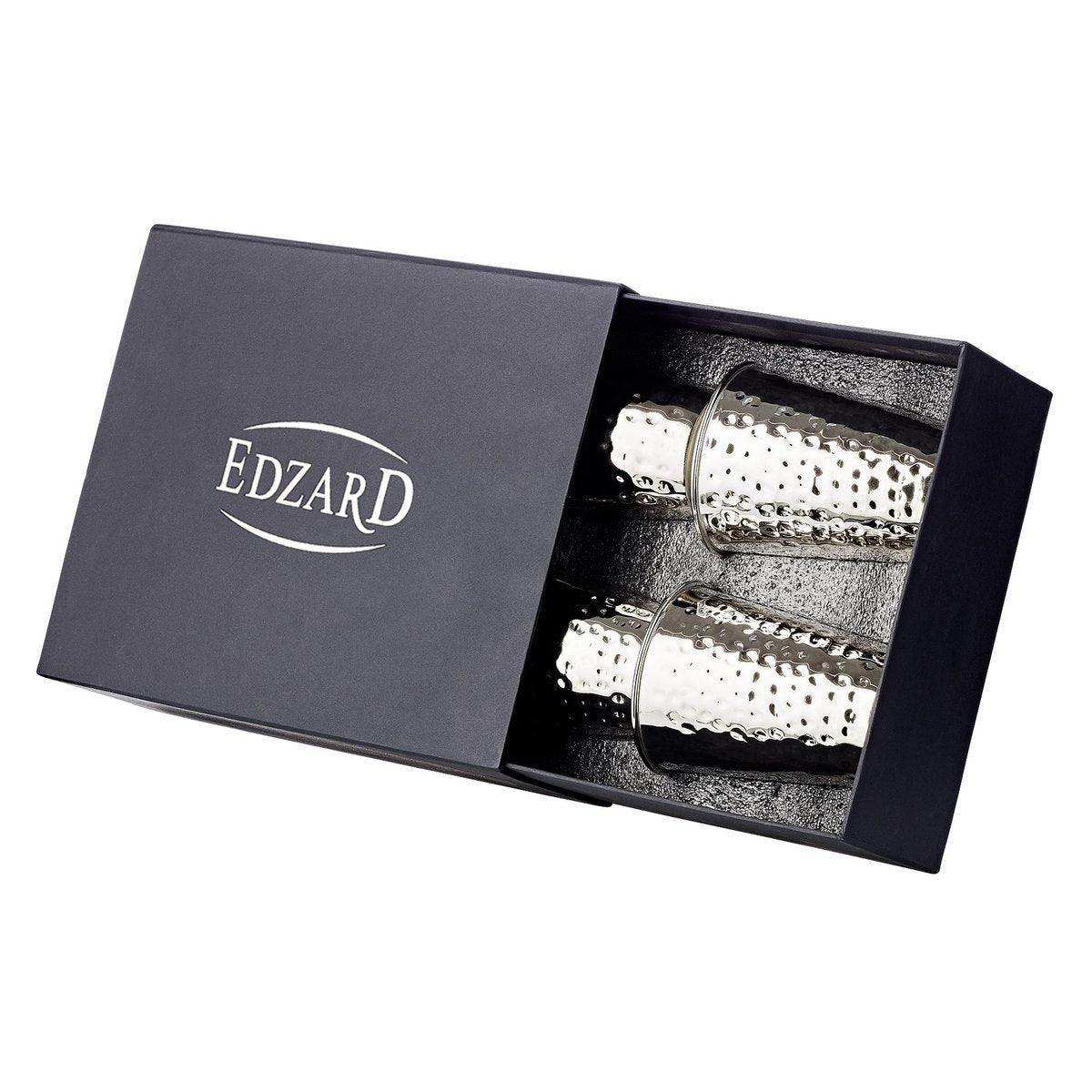 4er Set Trinkbecher Stahl Becher Mido glatt poliert inkl. Geschenkverpackung - HomeDesign Knaus