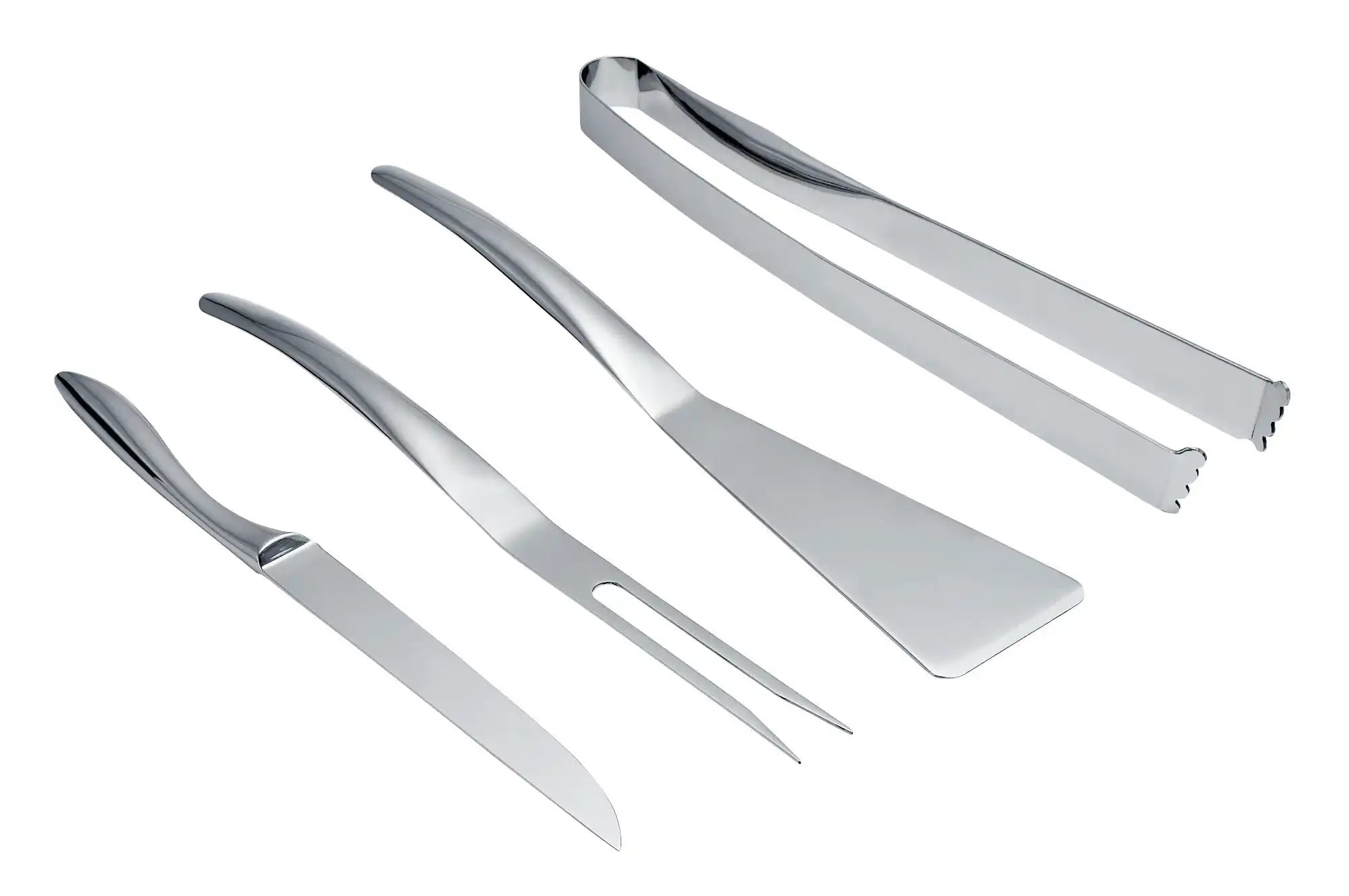 4tlg. BBQ Grillzangen Set für Grillmeister mit Geschenkbox - HomeDesign Knaus