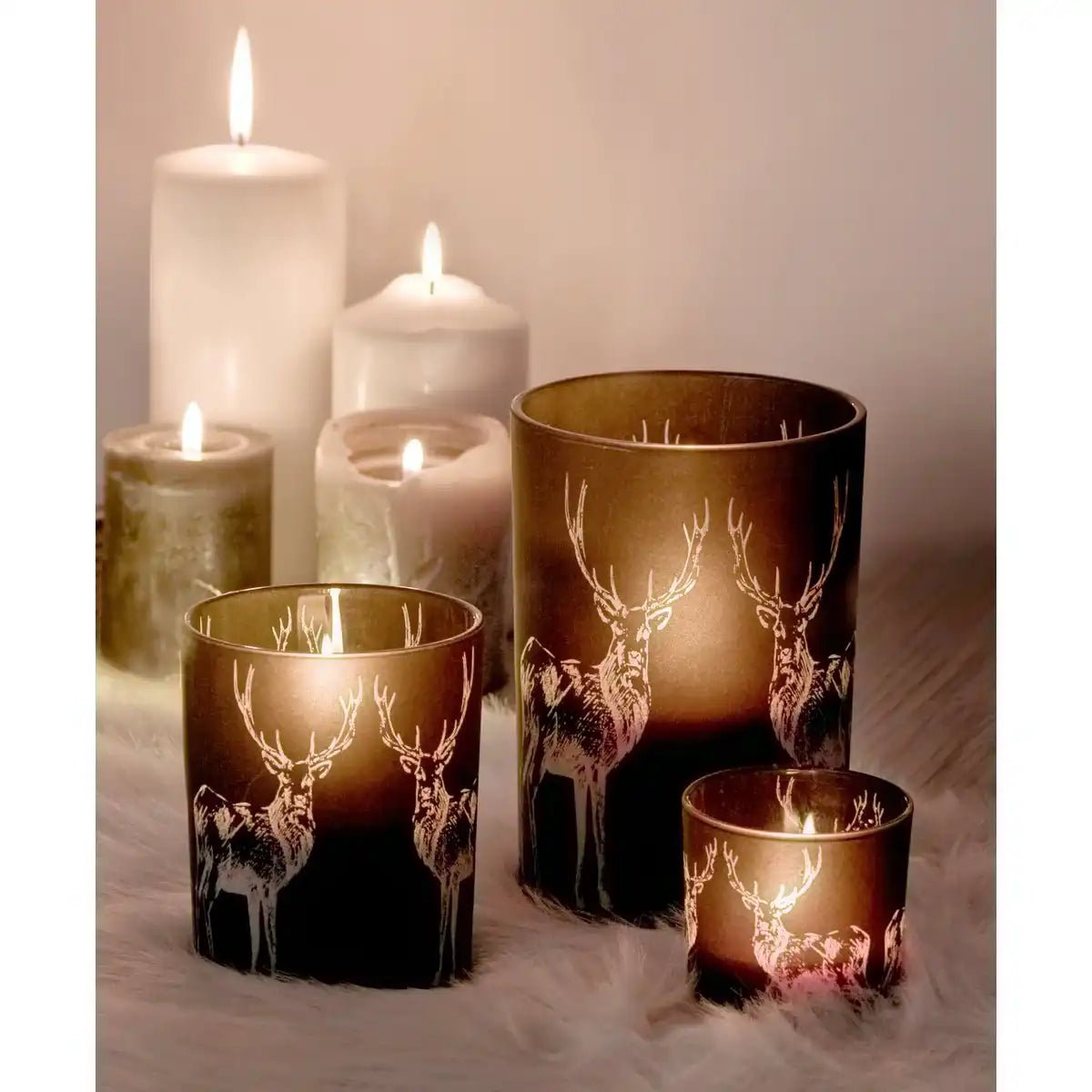 EDZARD Windlichtlicht Hirsch H 8 cm - HomeDesign Knaus