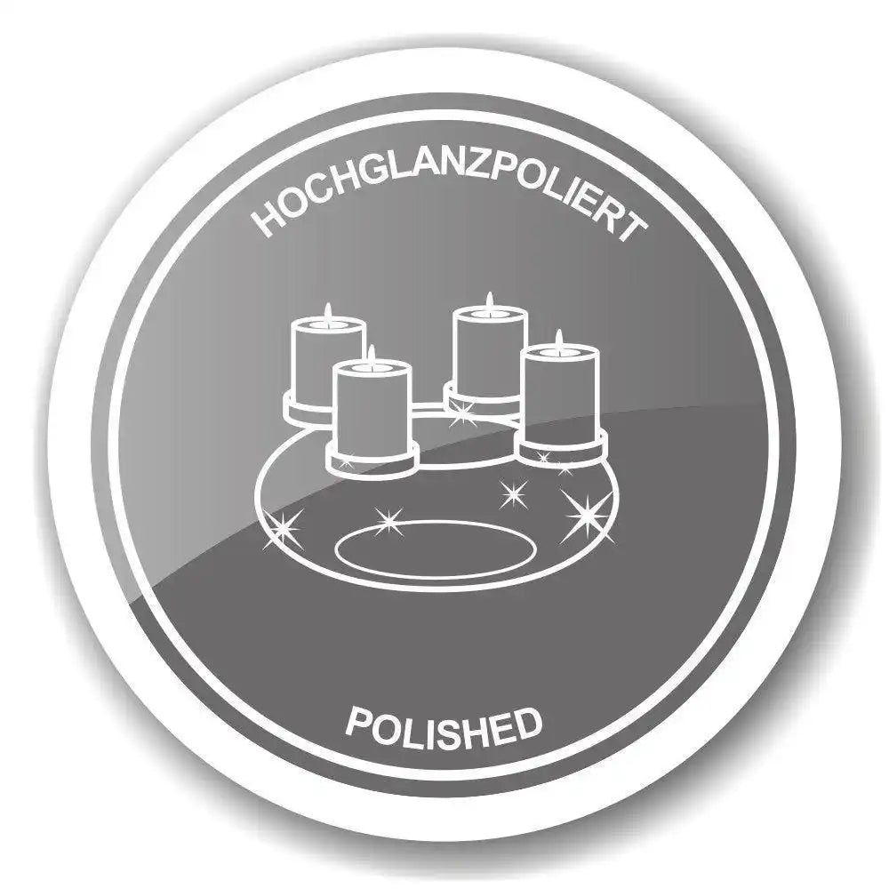 Adventskranzschale Verona Edelstahl vernickelt hochglanzpoliert - HomeDesign Knaus