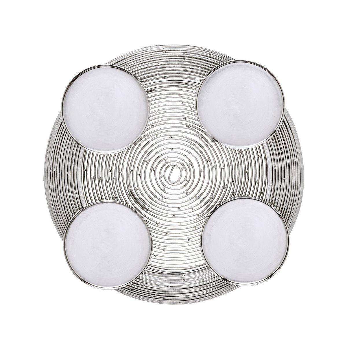 Adventskranzschale Verona Edelstahl vernickelt hochglanzpoliert - HomeDesign Knaus