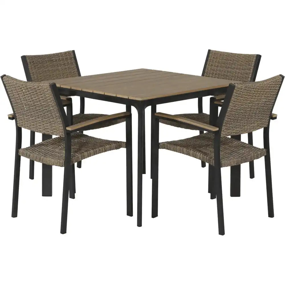 Arezzo Gartentisch Esstisch Teak 90x90cm Anthrazit - HomeDesign Knaus