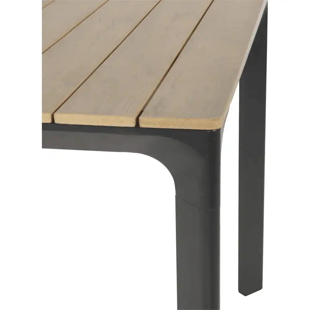 Arezzo Gartentisch Esstisch Teak 90x90cm Anthrazit - HomeDesign Knaus