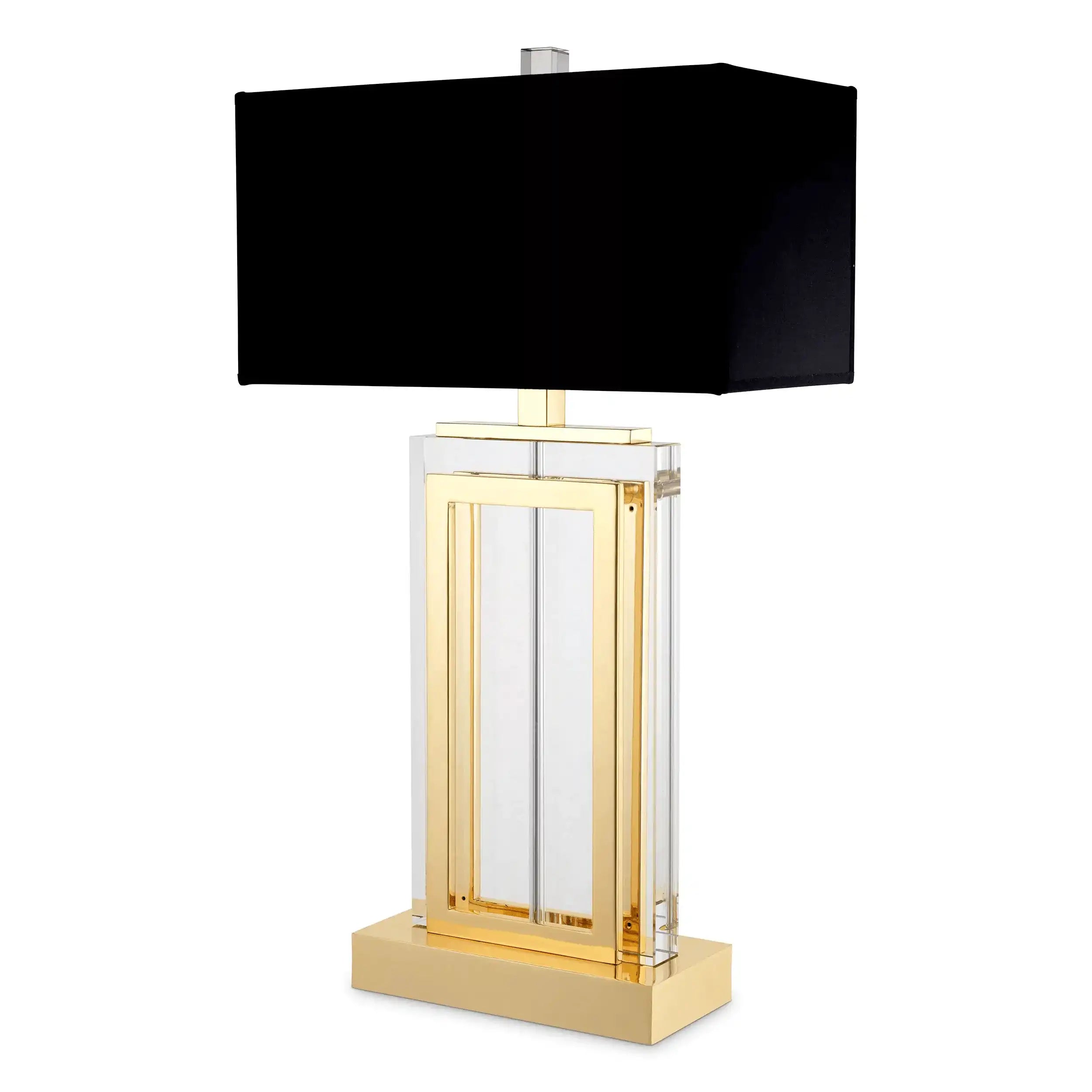 Arlington Glamourösen Silber Tischlampe Kristallglas Handarbeit - HomeDesign Knaus