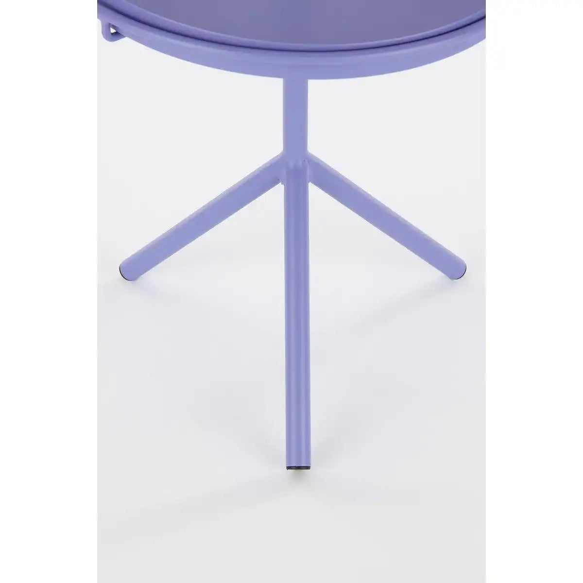 Aston Beistelltisch mit abnehmbarem Tablett – H41,5 x Ø30,5 cm – Metall – Lila - HomeDesign Knaus