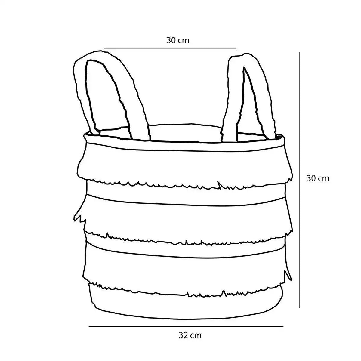 Aufbewahrungskorb – 2er-Set – H30 x Ø32 cm – Wasserhyazinthe – Braun - HomeDesign Knaus
